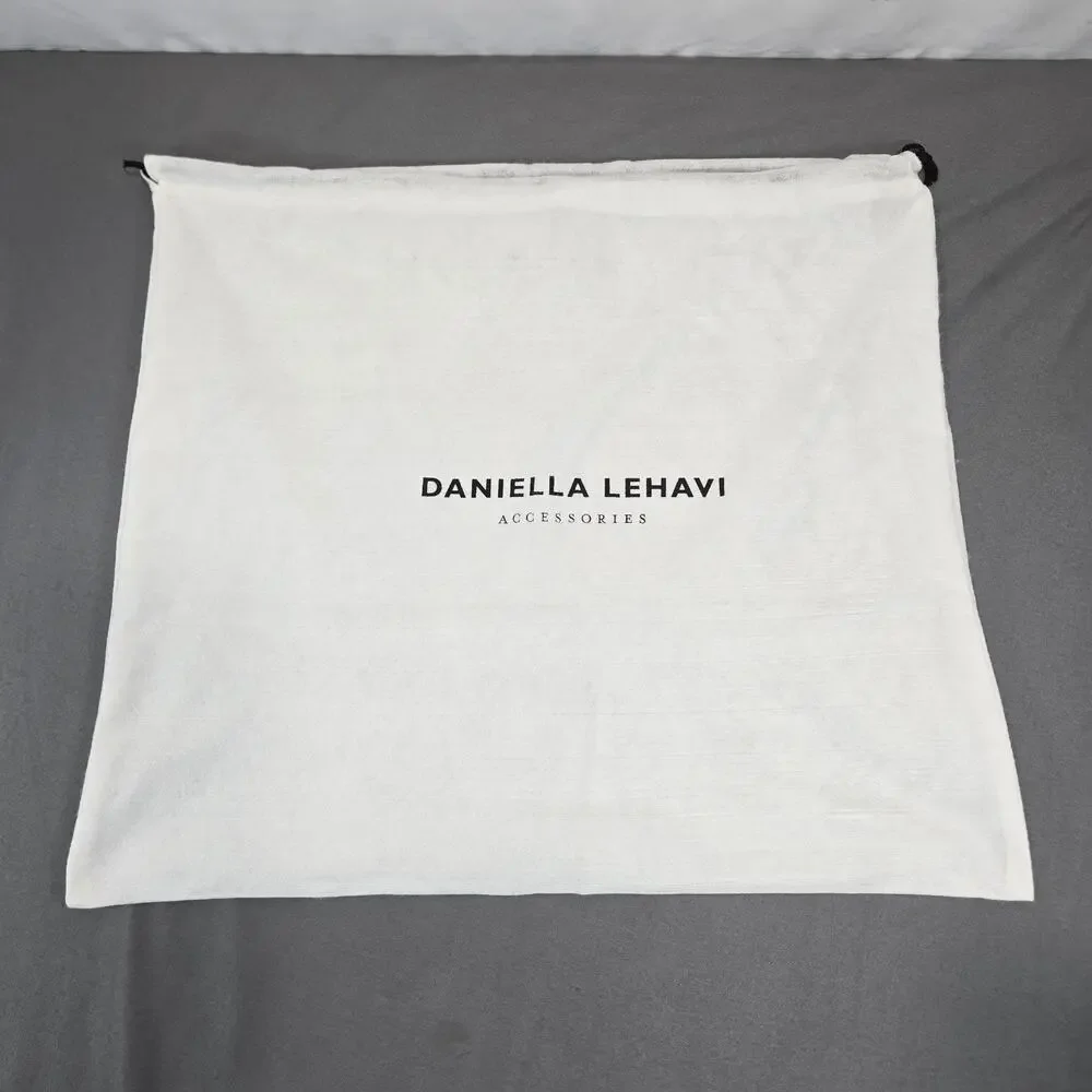 Daniella Lehavi Drawstring Dust Bag White Non Woven Storage Pouch 16x18